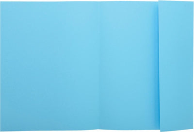 Exacompta classeur super 160 1 rabat bleu clair