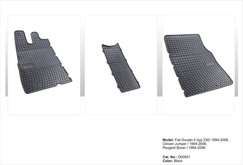 Tapis en caoutchouc Frogum Citroen Jumper van 1994-2006 -
