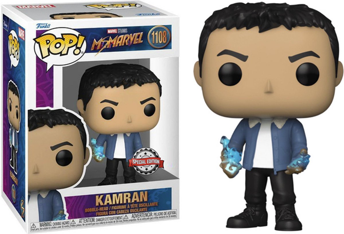 Funko-pop ! Marvel Studios : MS Marvel - Kamran #1108 édition spéciale exclusive