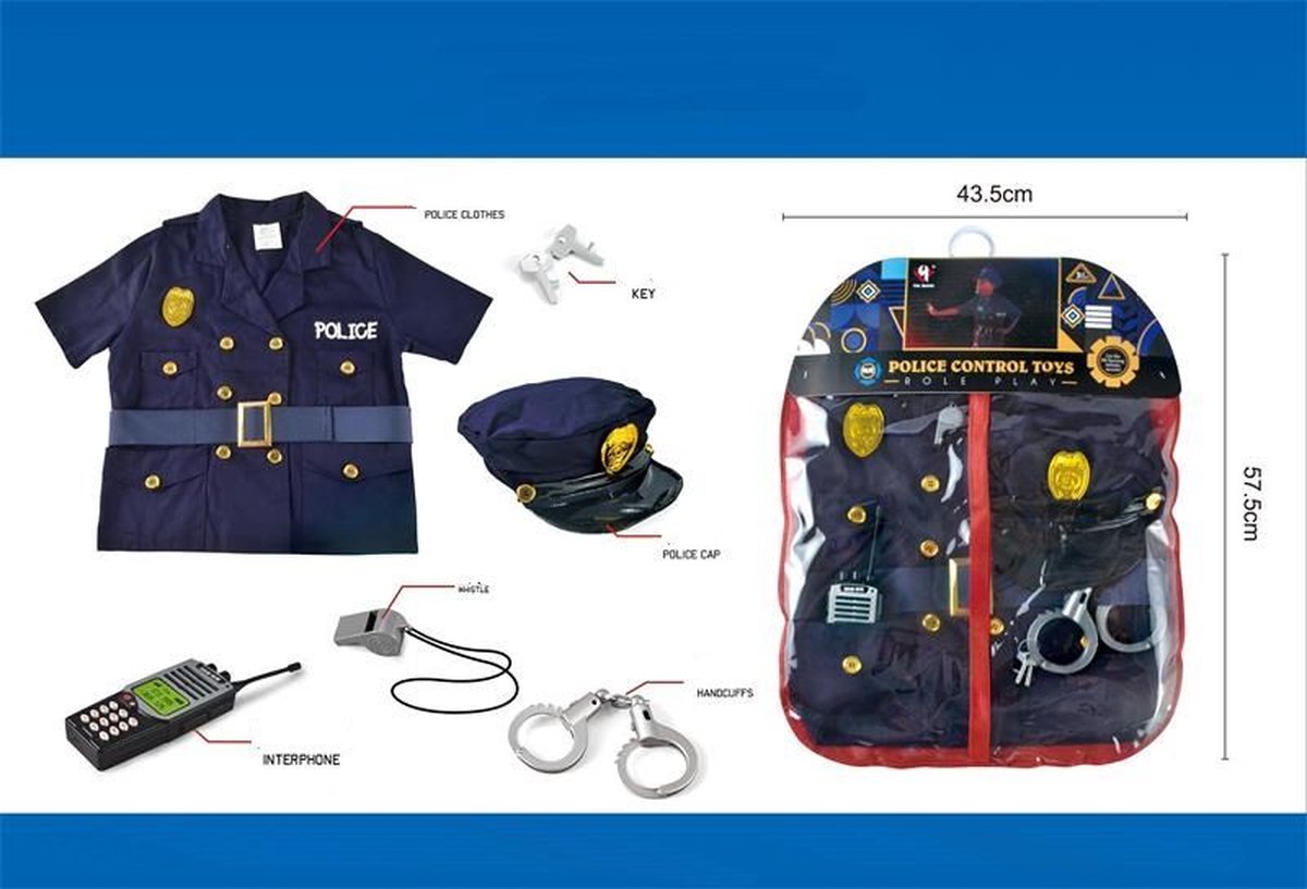 Ensemble de costumes de policier Amuuso.