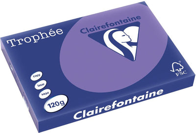 Clairefontaine trophée intense a3 violet 120 g 250 feuilles