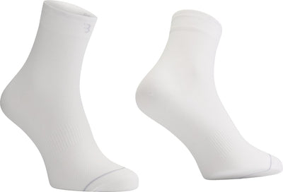 Bbb chaussettes de cyclisme blanc - 3 paires - longueur : 13 cm - chaussettes de cyclisme durables été - taille 39 43 - chaussettes de cyclisme hommes et femmes - combifeet bso-20