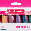 TALENS ART Création Set Paint Acrylique Metallic, 6x12ml