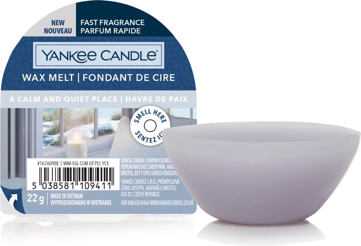 Bougie Yankee un endroit calme et tranquille - cire fondue