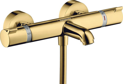 Hansgrohe ecostat thermostatique de bain en saillie confort optique or poli