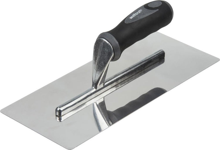 Wolfcraft - truelle en acier inoxydable - 300 x 130 mm - truelle à plâtre - 4043000