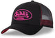 Von Dutch - casquette de camionneur snapback dom p | taille unique | réglable | fermeture pression - noir rose