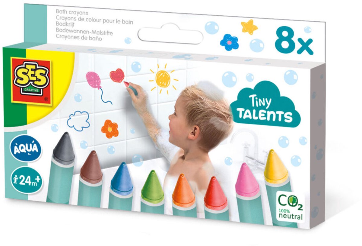 Ses Tiny Talents Bath Chalk 8 Couleurs
