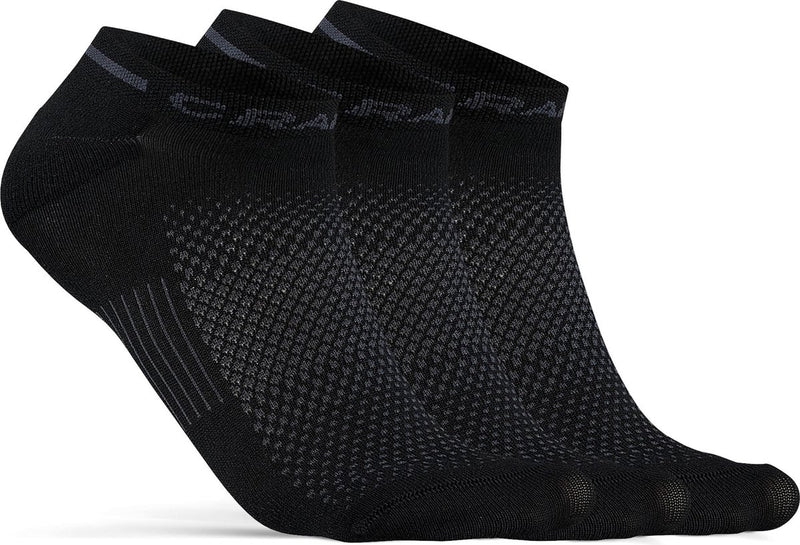 Craft active Shaftless sock lot de 3 chaussettes de sport unisexes - noir