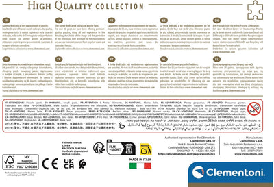 Clementoni puzzle rue bleue de chefchaouen - puzzle 500 pièces maroc - puzzle de collection de haute qualité - boîte compacte - puzzles pour adultes
