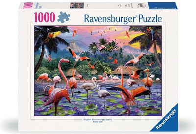 Ravensburger Puzzle Puzzle Pink Flamingos, 1000st.