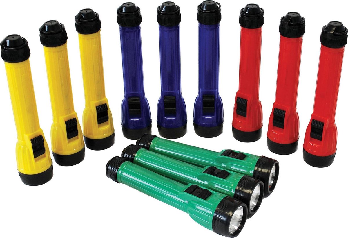 Tickit Ensemble de jouets lampes de poche LED - 12 pièces - coloré.