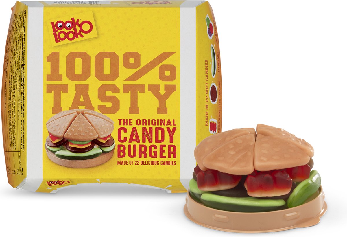 Look-o-look look o look burger - bonbons - cadeau - 1x130gr
