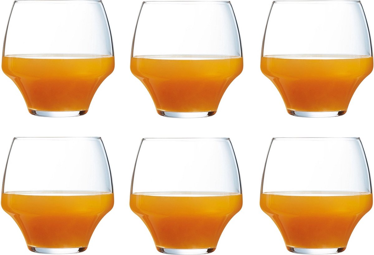 Gobelet ouvert chef sommelier - rond - 38 cl - transparent - set-6