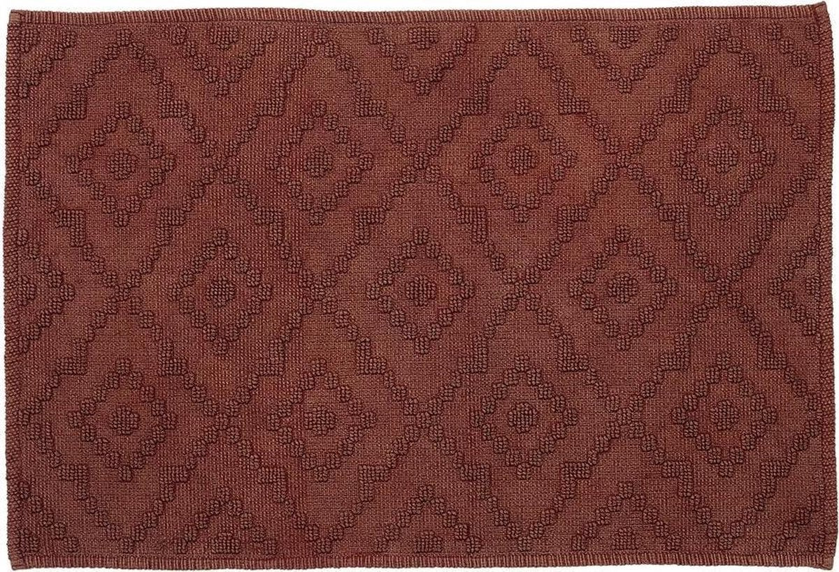 Sealskin - tapis de bain aztèque 60x90 cm - coton - rose foncé
