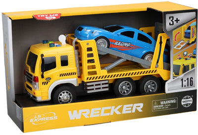 Dépanneuse transporteur avec lumière et son de voiture