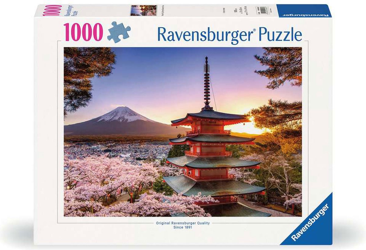 Ravensburger Jigsaw Puzzle Cherry Blossom près de Fuji Berg, 1000st.