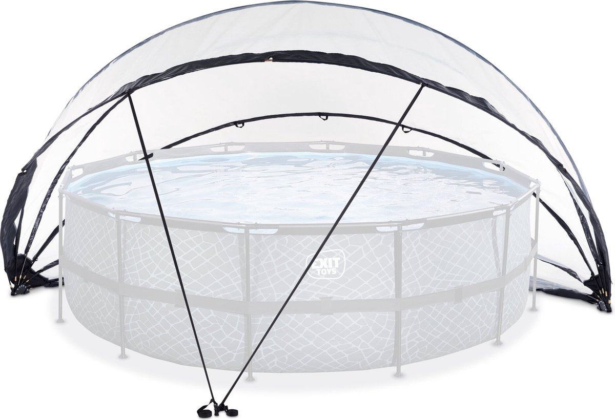 Exit toys exit auvent de piscine eco ø550cm - dôme de piscine - universel - accessoire de piscine - résistant aux intempéries