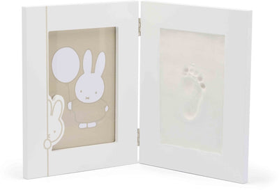 Dooky® dooky x miffy double cadre petit - cadre empreinte de main de bébé 2d - cadeau de maternité personnel