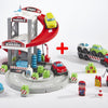 Garage Abrick avec transporteur et voitures