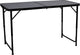 Table de camping Abbey camp 120x60 cm pliable - réglable 54-69 cm - gris