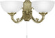 Eglo savoy - applique - 2 lumières - bronze - blanc