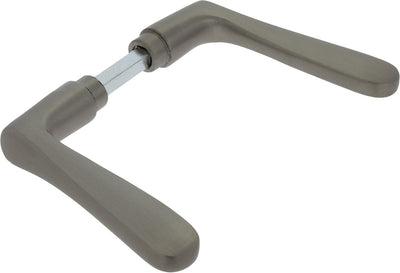 Poignée de porte Starx argent - ferrures de porte - poignée de porte papillon - aluminium f9
