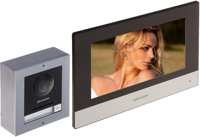 Hikvision série y - ensemble interphone vidéo 2 fils - 7 écrans tactiles - module wi-fi