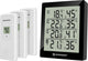 Station météo Bresser - thermo et hygromètre temeo - noir incl. 3 capteurs - pour l'intérieur et l'extérieur