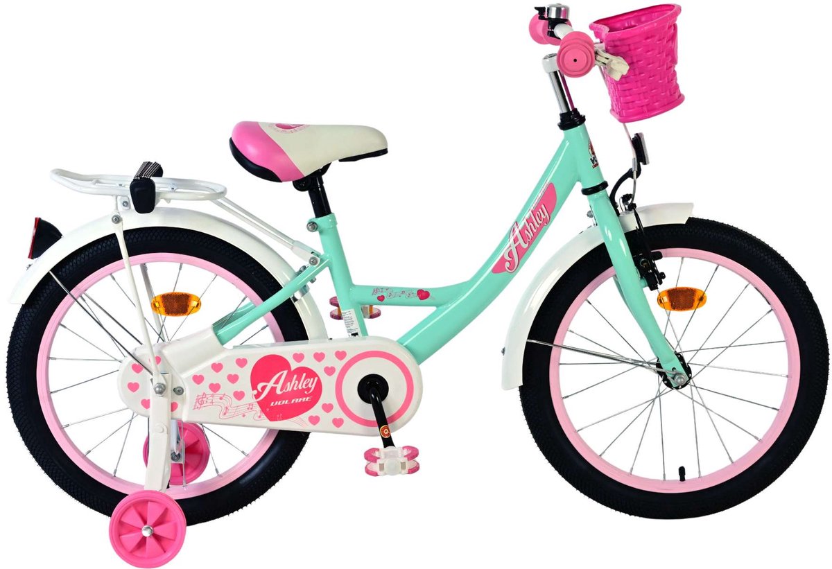 Volare Ashley Children's Bicycle - Girls - 18 pouces - vert