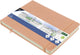 Carnet de croquis Kangaro - a5 paysage - vieux rose - couverture rigide en PU - avec élastique et ruban