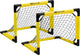 Get go but de football pliable lot de 2 - 55x44x44 cm - but de football pour enfant - noir jaune