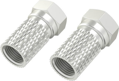 Hama f-plug, 6,8 mm, à visser, 4 pièces
