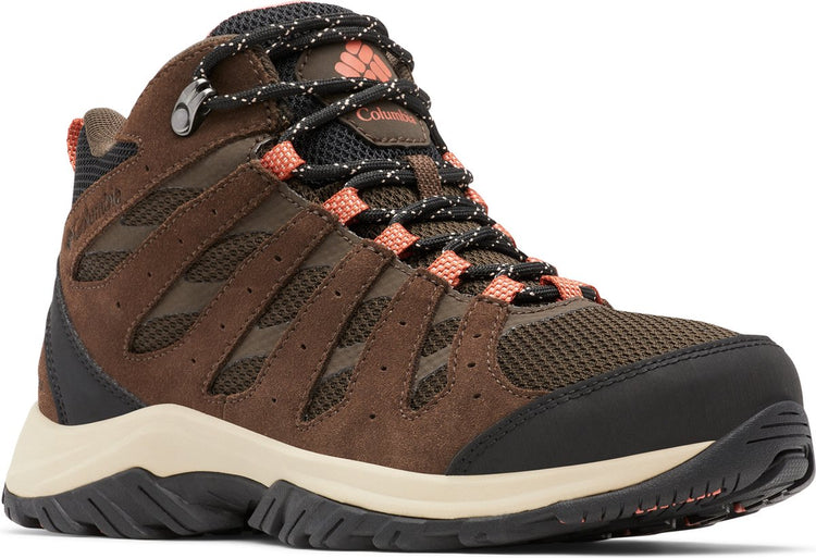 Chaussures de randonnée femme Columbia redmond iii mid waterproof - cordovan, corail foncé
