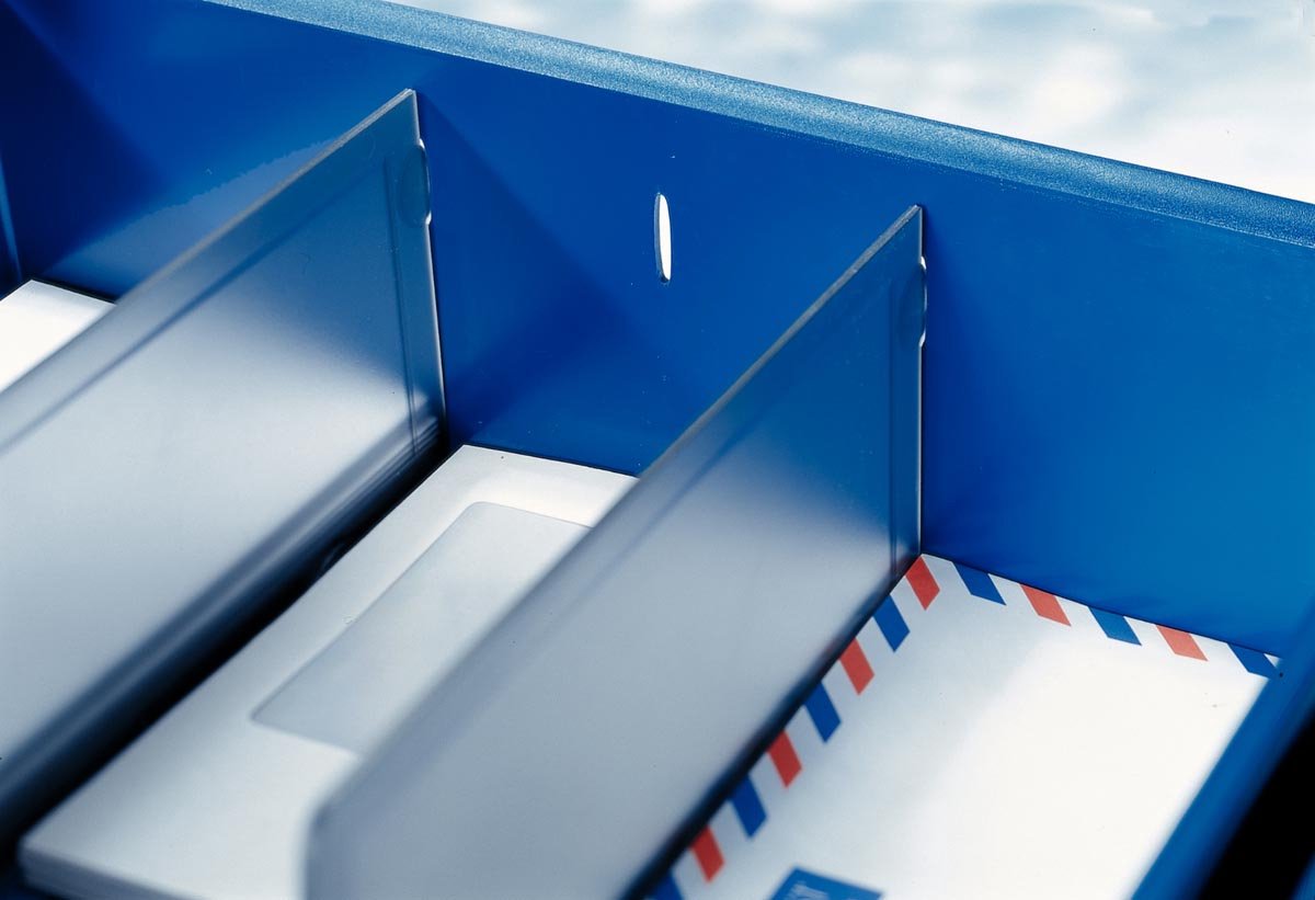 Séparateur Leitz pour corbeille à courrier Sorty | transparent | paquet de 2 pièces