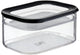 Boîte réfrigérée Mepal module 2 pièces - 550 + 2000 ml - récipient pour aliments frais - à conserver clairement au réfrigérateur - noir
