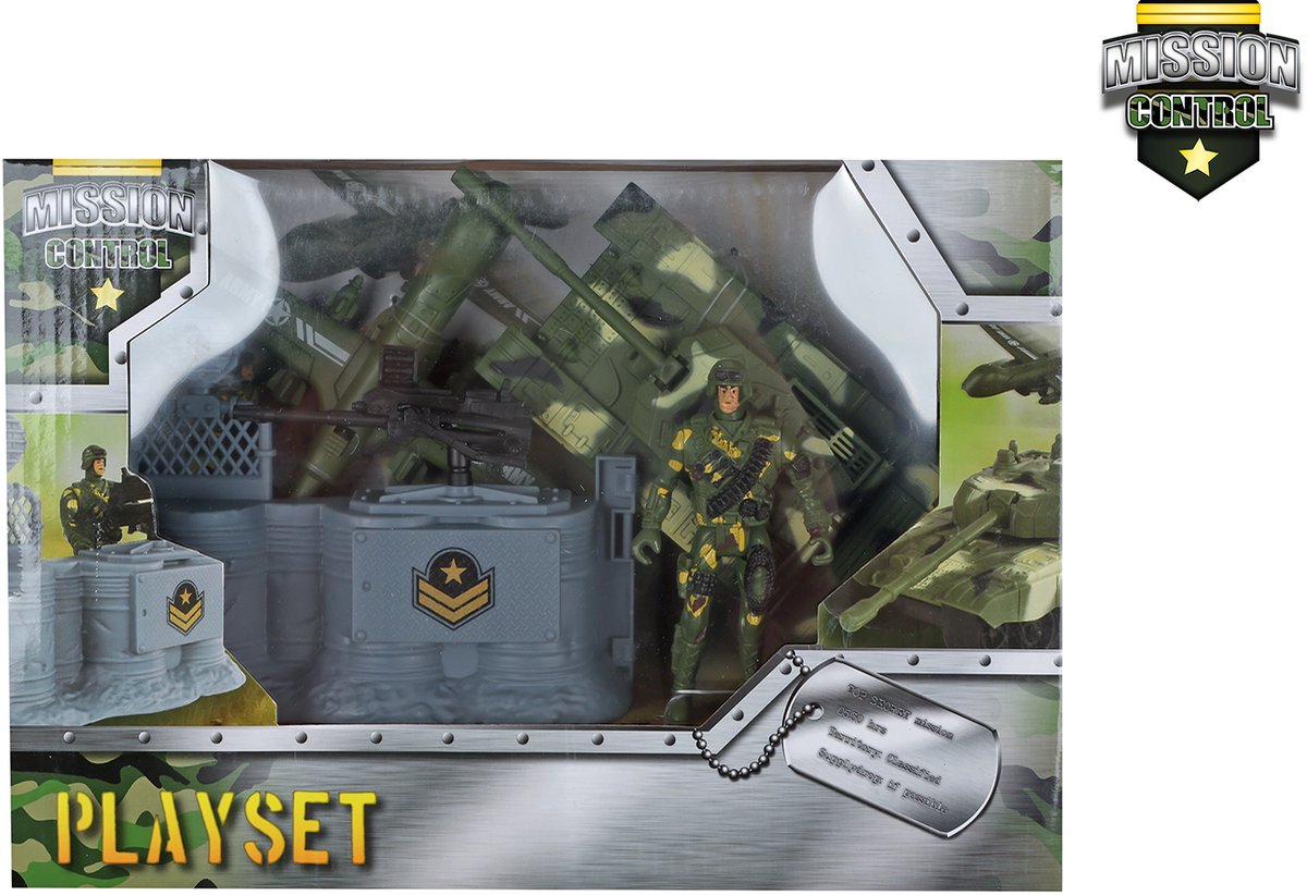 Ensemble de jeu de contrôle de mission avec réservoir 18,5 cm - 4 pièces.