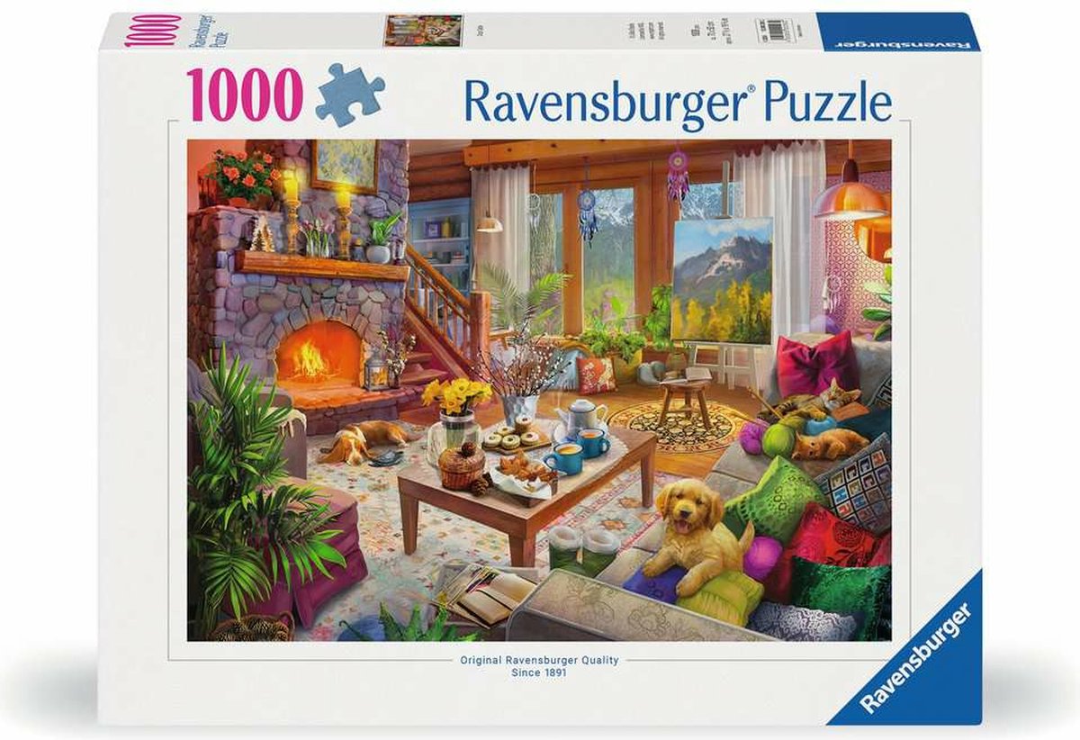 Ravensburger Jigsaw Puzzle Cozy Hut, 1000st.