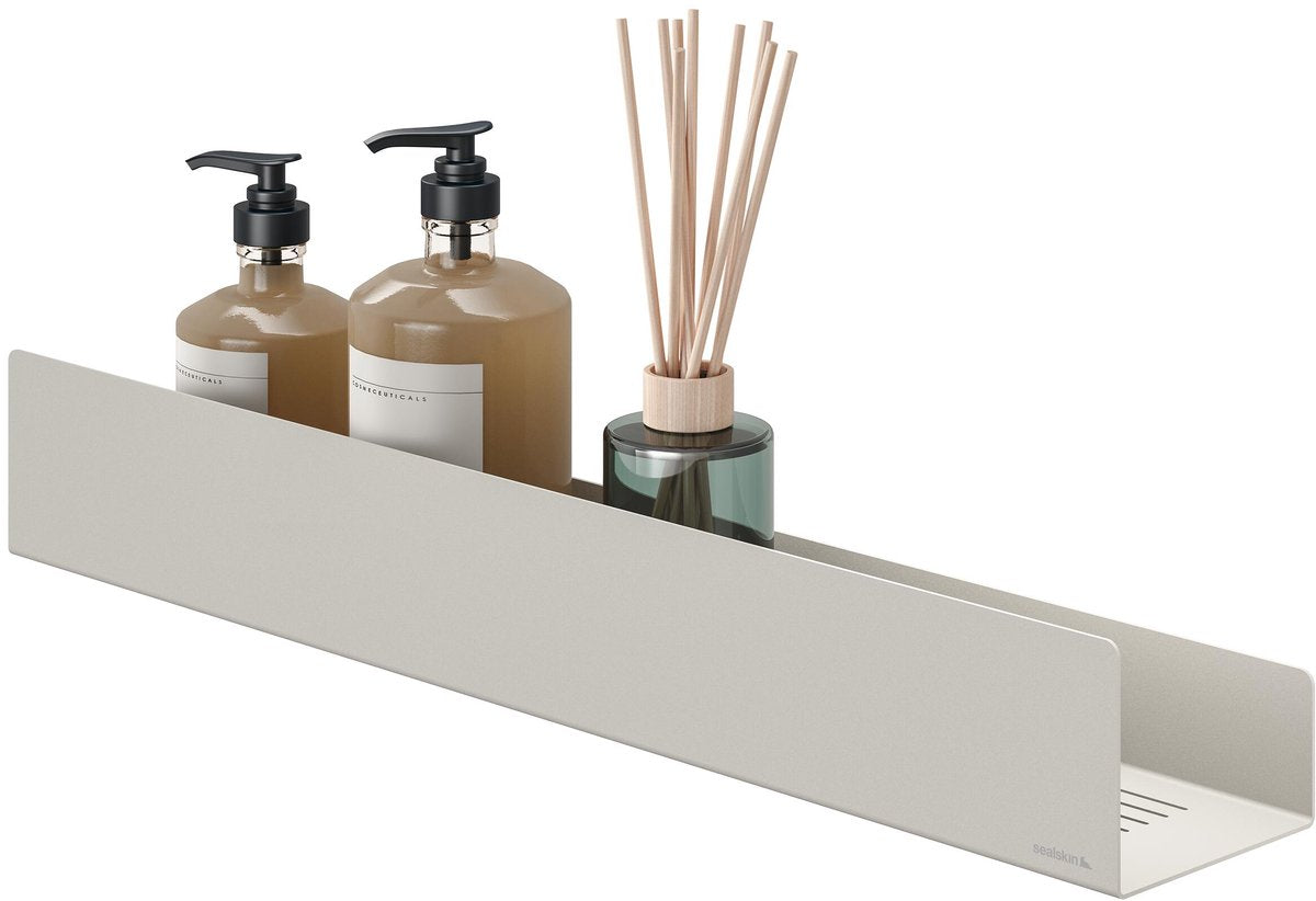 Sealskin brix - support de douche - support mural 55cm - grège - beige - 55 x 10 x 8 cm