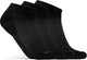 Craft core dry footies 3-pack chaussettes de sport unisexes - noir
