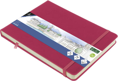 Carnet de croquis Kangaro - a5 paysage - rubis - avec élastique et ruban