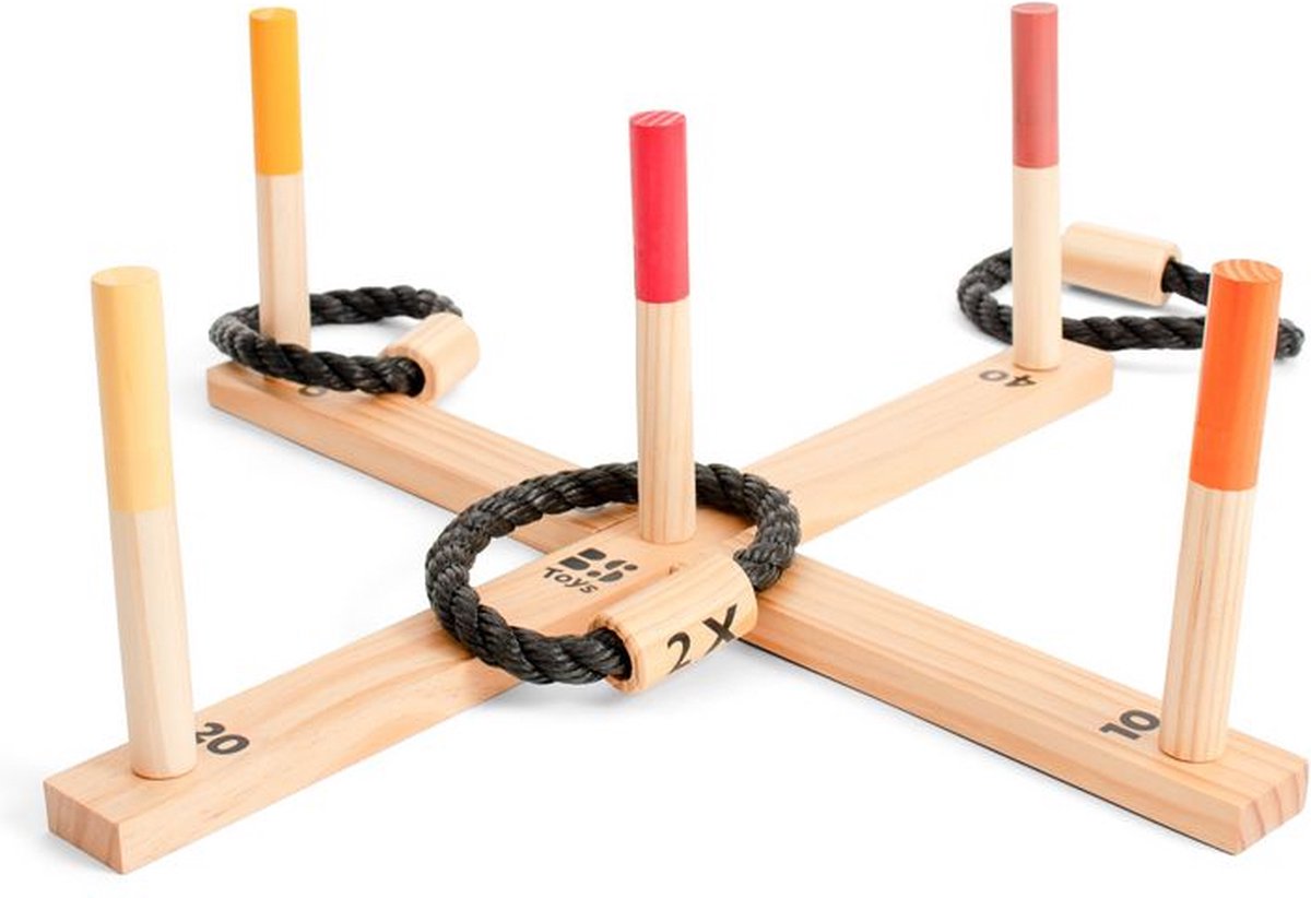 BS Toys Ringenspel en bois, 6dlg.