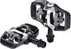 Bbb cycling pédales de vélo trailmount vtt clipless set bpd-71 - noir mat - 90 x 60 mm