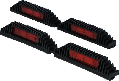 Protecteur de porte de voiture Carpoint | protection de porte de voiture pour garage et mur | jeu de baguettes de porte 220mm noir double 2x60cm