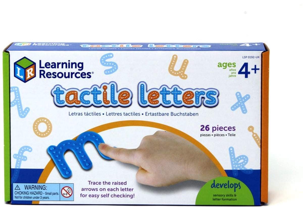 Ressources d'apprentissage lettres tactiles (26 pcs.) - 2+
