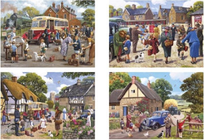 Gibsons - les évacués (par Kevin Walsh.) - 4×500 pièces 48×34cm (l×h) - puzzle pour adultes