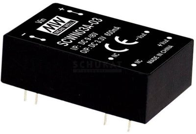 Mean well scwn03b-03 module convertisseur dc dc 600 ma 3 w nombre de sorties : 1 x contenu 1 pièce(s)