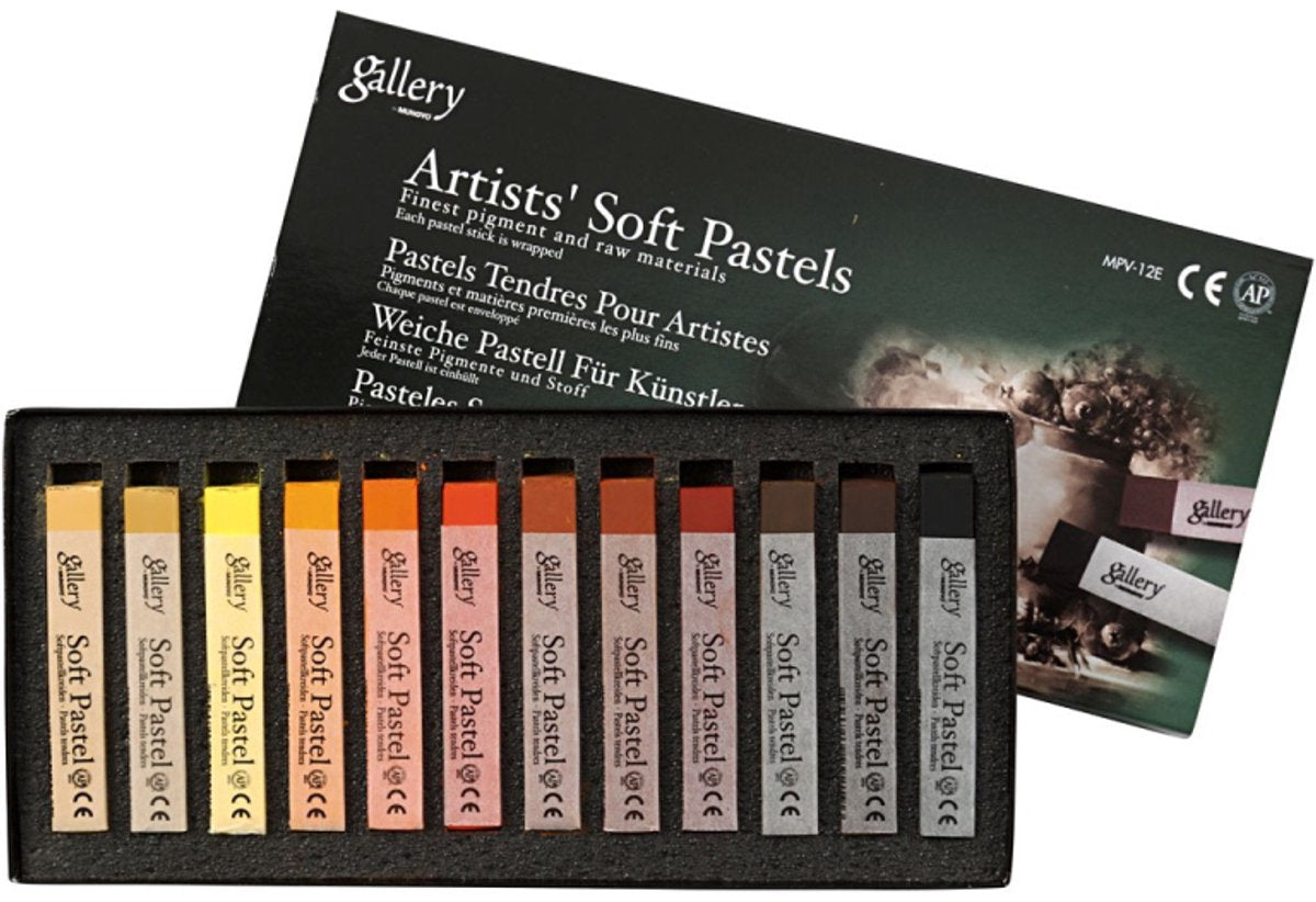 Creativ Company Gallery Soft Pastel Set Brown Harmonie, 12st.