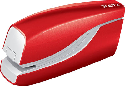Agrafeuse électrique Leitz nexxt wow pour agrafage sans contact - alimentée par batterie - agrafer jusqu'à 10 feuilles - rouge