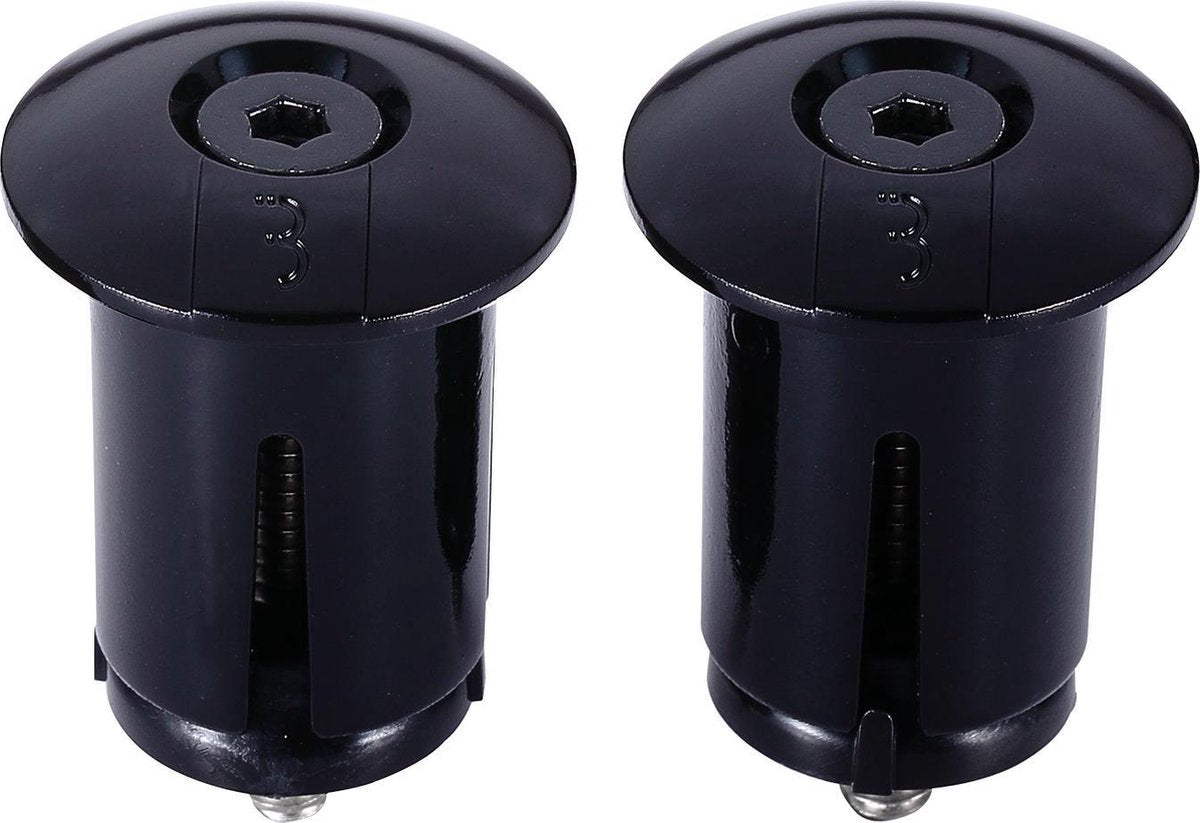 Bbb cycling bouchons de guidon à vis vélo de course - capuchons de guidon à visser - pour guidon ⌀ 18 - 22 mm - par paire - noir - bht-96